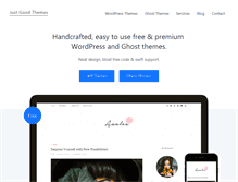 Tablet Screenshot of justgoodthemes.com